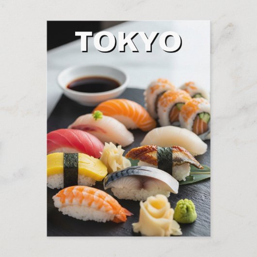 Tokyo Sushi Japanse keuken Briefkaart (Voorkant)