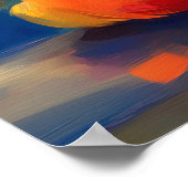 Tokyo Teddy Neon Skyline Night Reflection Poster (Hoek)