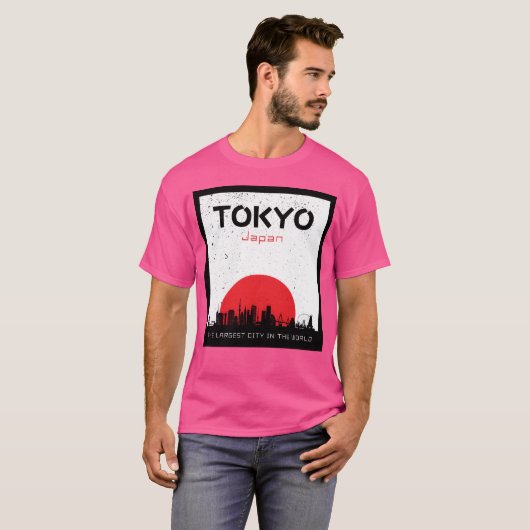 Tokyo the Largest City in the World gift T-shirt (Voorkant volledig)
