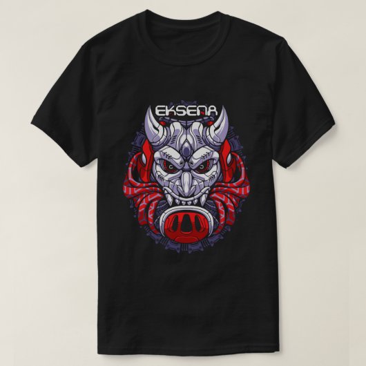 Tokyo-Tiger Oni Mask Japanese Art Classic T-shirt (Design voorkant)