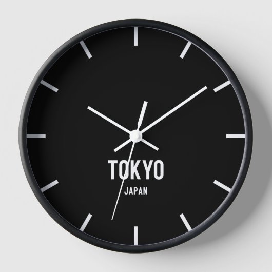 Tokyo Time Zone Newsroom Muur Klok (Voorkant)