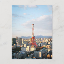 Tokyo Tower en Fujisan Briefkaart