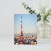 Tokyo Tower en Fujisan Briefkaart (Staand voorkant)