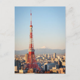 Tokyo Tower en Fujisan Briefkaart