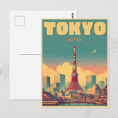 Tokyo Tower Japan reizen  geschenken Briefkaart (Voorkant / Achterkant)