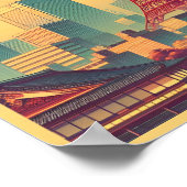 Tokyo Tower Japan reizen  geschenken Poster (Hoek)