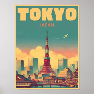 Tokyo Tower Japan reizen  geschenken Poster