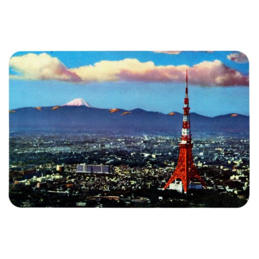 Tokyo Tower & Mt. Fuji (1960) Magneet (Horizontaal)