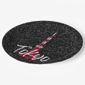 Tokyo Tower Sketch of Minato, Tokyo, Japan Papieren Bordje (Gekanteld)