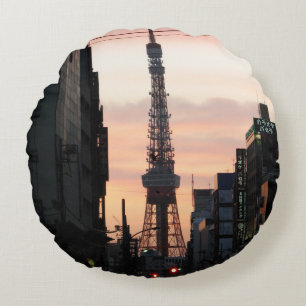 Tokyo Tower Zonsopgang 東京タワー日の出 Rond Kussen
