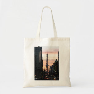 Tokyo Tower Zonsopgang 東京タワー日の出 Tote Bag