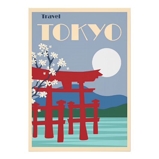 Tokyo Travel Poster (Voorkant)
