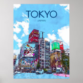 Tokyo Travel Poster (Voorkant)