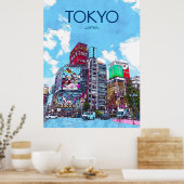Tokyo Travel Poster (Keuken)