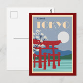Tokyo Travel Poster Briefkaart (Voorkant / Achterkant)