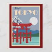 Tokyo Travel Poster Briefkaart (Voorkant)
