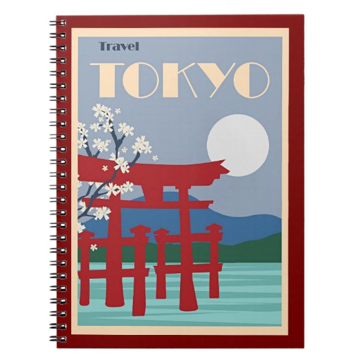 Tokyo Travel Poster Notitieboek (Voorkant)