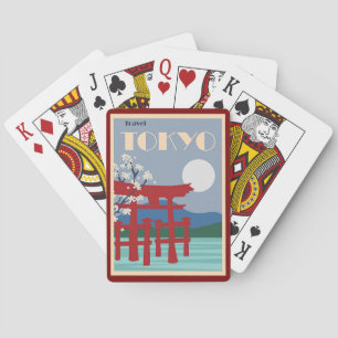 Tokyo Travel Poster Pokerkaarten