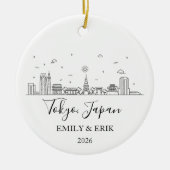 Tokyo Trip Ornament Engagement Honeymoon 2026 (Voorkant)