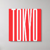 Tokyo Typography Cool design Minimalistische stads Canvas Afdruk (Voorkant)