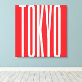 Tokyo Typography Cool design Minimalistische stads Canvas Afdruk (Insitu (Houten vloer))