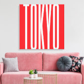Tokyo Typography Cool design Minimalistische stads Canvas Afdruk (Insitu (Woonkamer))
