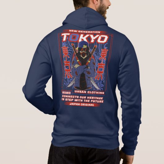 TOKYO URBAN-KLEDING HOODIE (Achterkant)