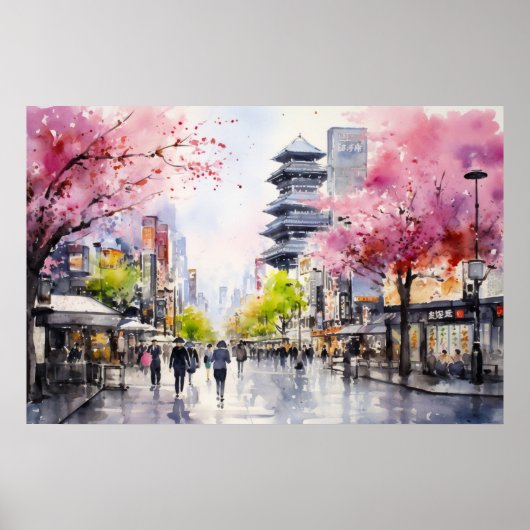 Tokyo Vibes - Cityscape Art Print (Voorkant)