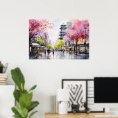 Tokyo Vibes - Cityscape Art Print (Thuiskantoor)
