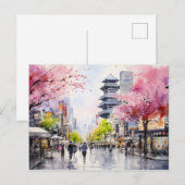 Tokyo Vibes - Cityscape Art Print Briefkaart (Voorkant / Achterkant)