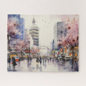 Tokyo Vibes - Cityscape Art Puzzel Legpuzzel (Horizontaal)