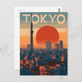 Tokyo vintage briefkaart (Voorkant / Achterkant)