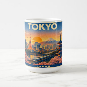 Tokyo Vintage Reisposter Mok