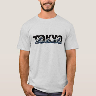 Tokyo Wave Grafische Heren T-Shirt Japanse Oceaa