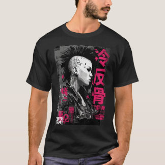 Tokyo Yami – Koud Rebel Punk Portret T-shirt