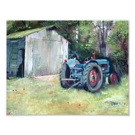 T'ol Tractor Fine Art Print Foto Afdruk (Voorkant)