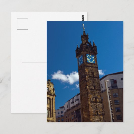 Tolbooth Steeple, Glasgow Briefkaart (Voorkant / Achterkant)