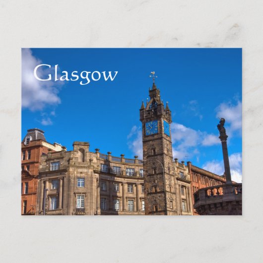 Tolbooth Steeple, Glasgow Cross, Glasgow Ansichtka Briefkaart (Voorkant)