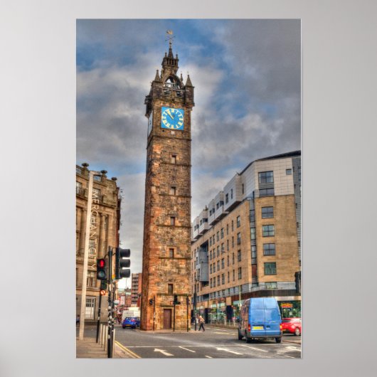 Tolbooth Steeple, Glasgow Poster (Voorkant)