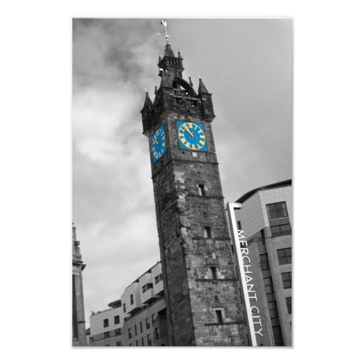 Tolbooth Steeple, Glasgow, Scotland Photo print Foto Afdruk (Voorkant)