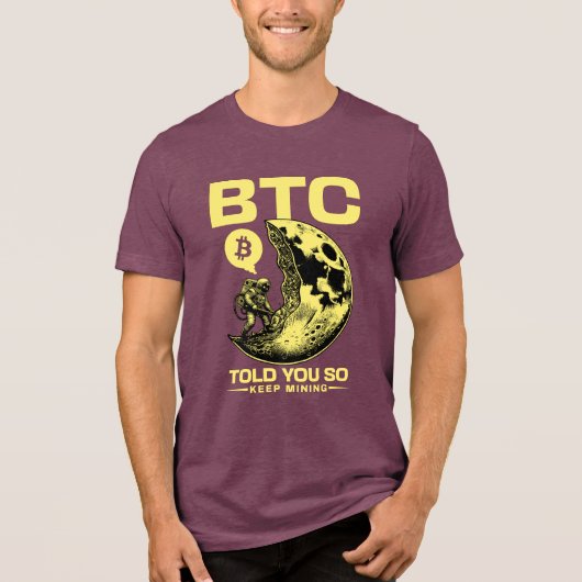 "Told You So" Bitcoin OG Ultimate HOLDER Flex Tri-Blend Shirt (Voorkant)