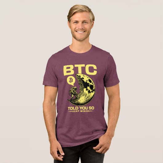 "Told You So" Bitcoin OG Ultimate HOLDER Flex Tri-Blend Shirt (Voorkant volledig)