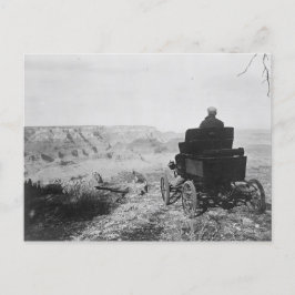 Toledo-auto op het Briefkaart van Grand Canyon