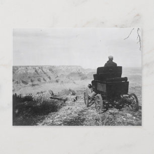 Toledo-auto op het Briefkaart van Grand Canyon