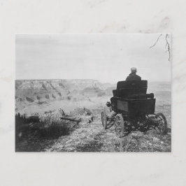 Toledo-auto op het Briefkaart van Grand Canyon