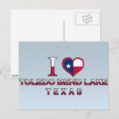 Toledo Bend Lake, Texas Briefkaart (Voorkant / Achterkant)