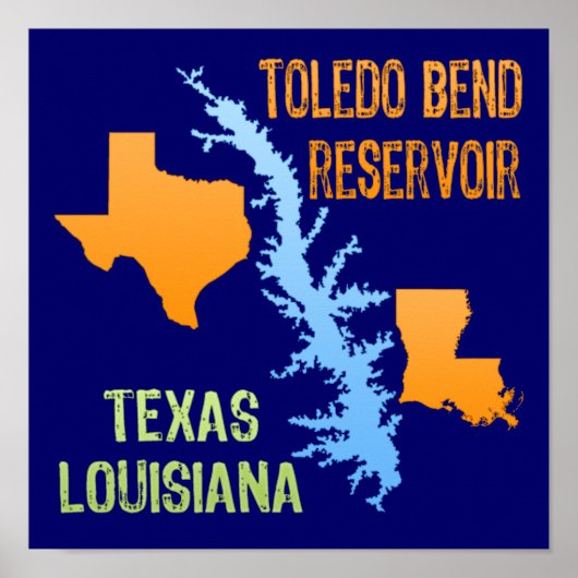 Toledo Bend Reservoir Poster (Voorkant)