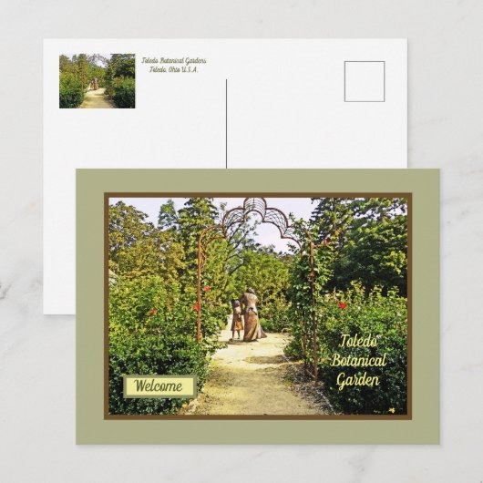 TOLEDO BOTANICAL GARDENS/TOLEDO OHIO BRIEFKAART (Voorkant / Achterkant)