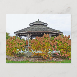 TOLEDO BOTANISCHE TUIN GAZEBO MET HORTENSIA'S BRIEFKAART