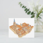 Toledo Cathedraal. Spanje Briefkaart (Staand voorkant)